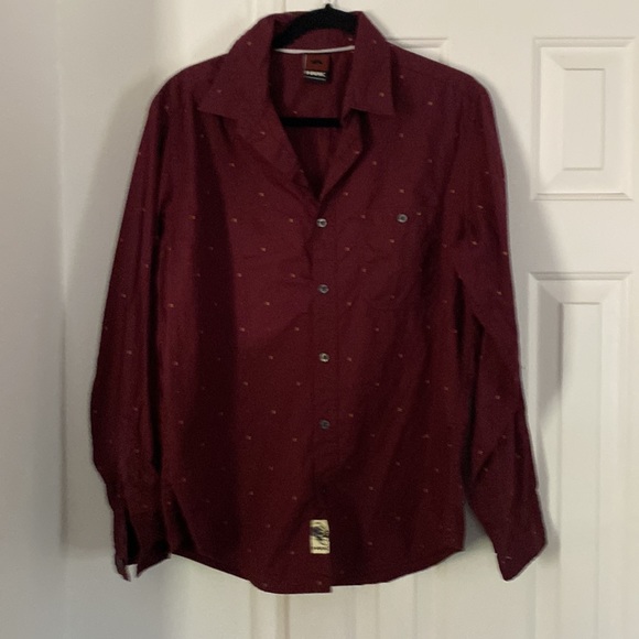 GUC Tony Hawk shirt size M burgundy - Picture 3 of 4